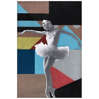 MARCO ROUNTREE CRUZ, Untitled (Bailarina), 2019, Unsigned, Acrylic and collage on paper, 51 x 34.6" (130 x 88 cm), Certificate