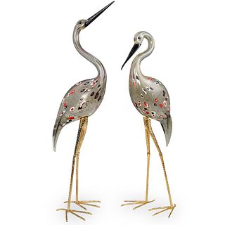 (2 Pc) Licio Zanetti Murano Glass Birds