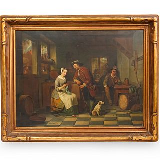 Louis Claes (Dutch, 19th Century) Oil on Wood
