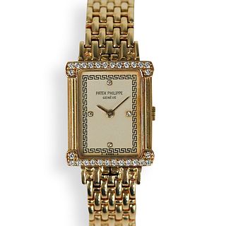 Patek Phillip "Les Grecques" 18k Diamond Watch