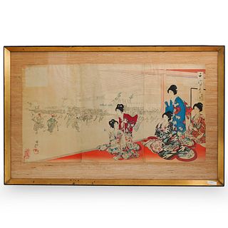 Yoshu Chikanobu (Japan. 1838-1912) Woodblock