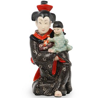 Italian Ceramic Lenci Japanese Sculpture