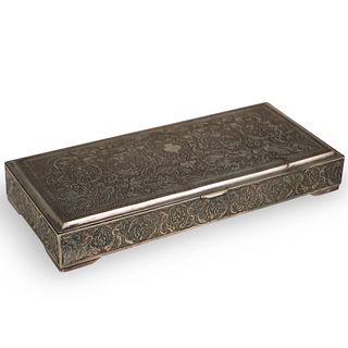 Persian Sterling Silver Jewelry Box