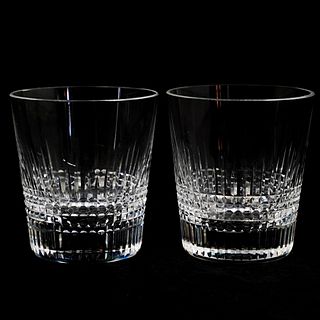 (2pc) Baccarat Crystal "Alsace" Tumbler Glasses