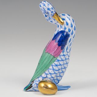 Herend Porcelain Goose Figurine