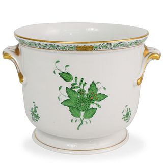 Herend Porcelain "Apponyi Verte" Cache Pot