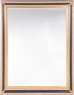 A Gilt Framed Beveled Mirror, 20th Century.