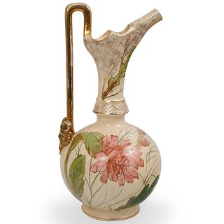 Porcelain Gilded Flower Pitcher