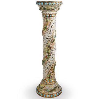 Capodimonte Porcelain Pedestal