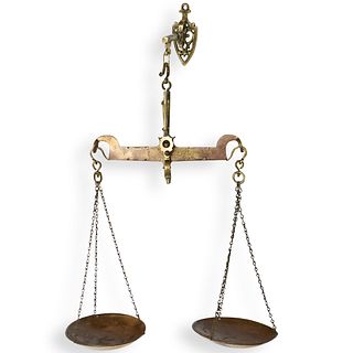 Antique Brass Hanging Scale