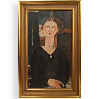 After Modigliani Hand Embellished Giclee Print