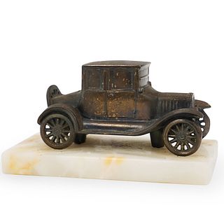 Model T Ford Statue On Marble Base