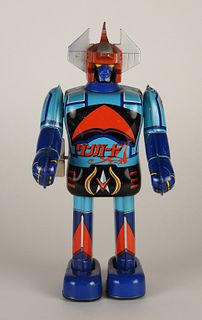 Japanese Popy Danguard Ace Key Wind Tin Robot Toy