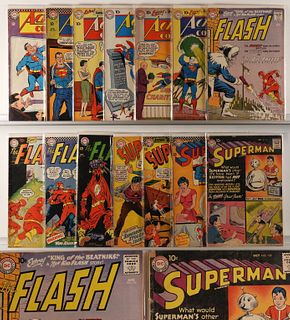 14PC DC Action Comics Flash Superman Group