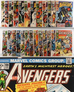 64PC Marvel Comics Avengers #58-#124 Near Run