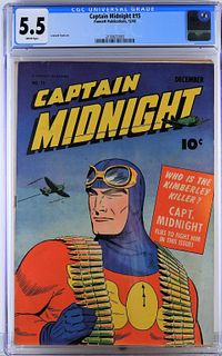 Fawcett Publications Captain Midnight #15 CGC 5.5
