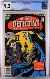 DC Comics Detective Comics #475 CGC 9.2