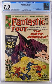 Marvel Comics Fantastic Four #21 CGC 7.0