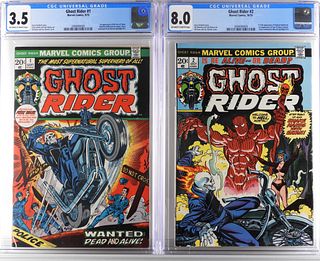 2PC Marvel Comics Ghost Rider #1 #2 CGC 3.5 8.0
