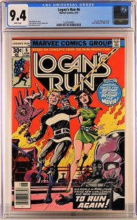 Marvel Comics Logan's Run #6 CGC 9.4