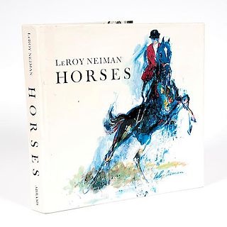 Horses, Signed Book by LeRoy Neiman 