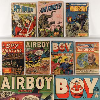 7PC Golden Age Military Spy Warfront Comic Group