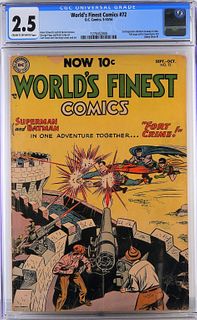 DC Comics World's Finest Comics #72 CGC 2.5