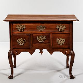 Carved Cherry Dressing Table