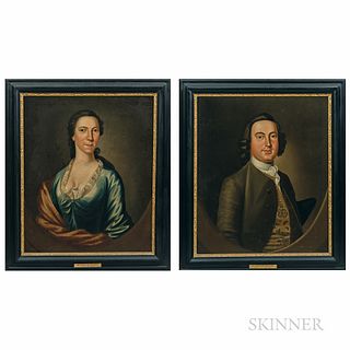 Attributed to John Greenwood (Massachusetts, 1727-1792), Portraits of Mr. and Mrs. William (1722-1804) and Abigail Bromfield Phillips (