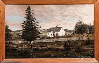 American School, 19th Century      Farmstead in Sandwich, Massachusetts