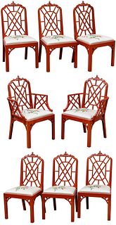 Chinese Chippendale Style Pagoda Dining Chair Collection