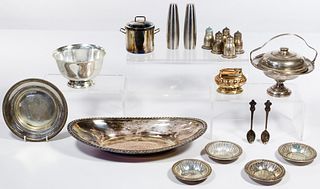 Sterling Silver, European Silver (800) and Silverplate Assortment