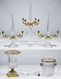 Crystal Candelabra and Table Set