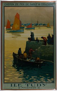 French 'Ile Tudy Finistere' Travel Poster