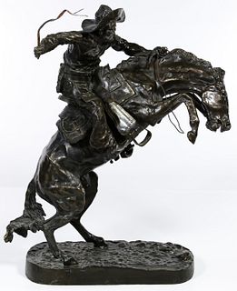 (After) Frederic Remington (American, 1861-1909) Bronze Statue