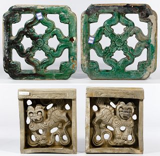 Asian Style Architectural Ceramic Assortment