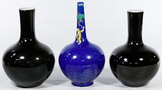 Asian Style Bulbous Vase Assortment