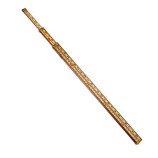 Antique surveyor's measuring rod