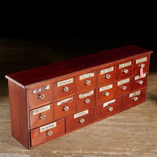 Large 16-drawer apothecary cabinet
