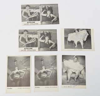 Sideshow circus freaks, (6) signed photos
