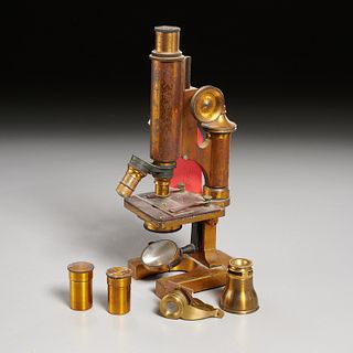 R. & J. Beck microscope and accessories