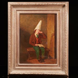 J.S. Dewar, dunce hat painting