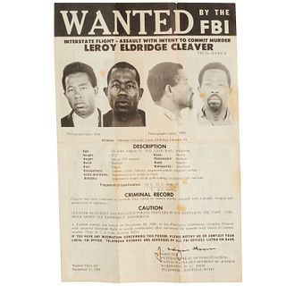 Eldridge Cleaver wanted poster