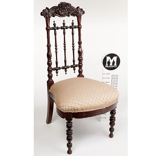 American Rococo Revival child's chair