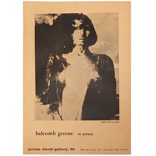 Balcomb Greene exhibition poster, 1966