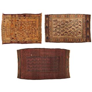 (3) Old Caucasian and Tribal rugs
