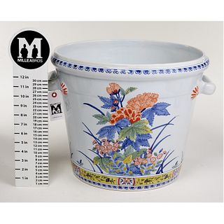 French faience jardiniere for Tiffany & Co.