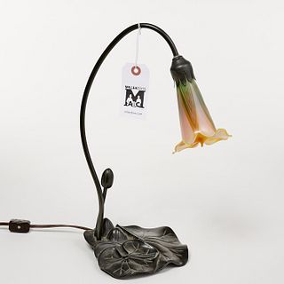 L.C. Tiffany style single tulip lamp
