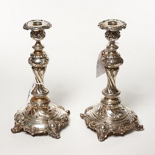 H. Meyen & Co. German .800 silver candlesticks