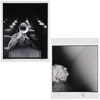 (2) Portrait photographs, Paul Waldman, Benoit